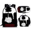 Stranger Things 4-Piece Set: Student Backpack, Shoulder Bag, and Pencil Case CLE