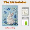 Crystal Pearl Painting 5D DIY Frame Decoration Painting Rabbit Home Wall Decoration Transparent Pearl Gemstone Painting Picture Art Crafts