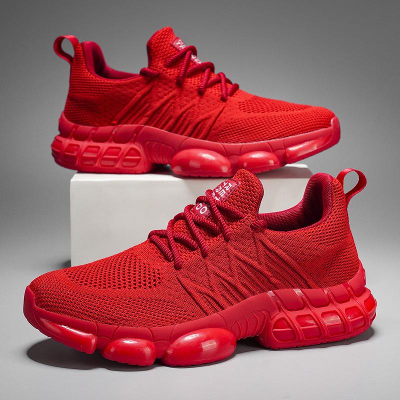 Trend fashion couple basketball shoes men's shoes casual sports breathable campus green