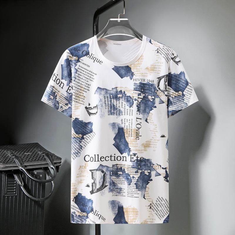 

Plus Size 10XL Tshirt Men Streetwear Fashion Summer T Shirts Baggy Short Sleeve Tees Tops Print T-shirts Oversize Male HA087 10XL білий