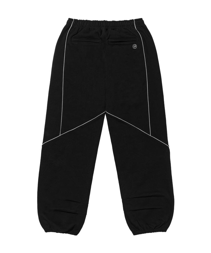 Loghideumatin Lm Blocking Reflective Piping Sweat Pants (Black)
