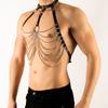Men's PU Leather Chest Harness punk street style Burning Men Harness belt Adjustable Waist Belt for Party Cosplay