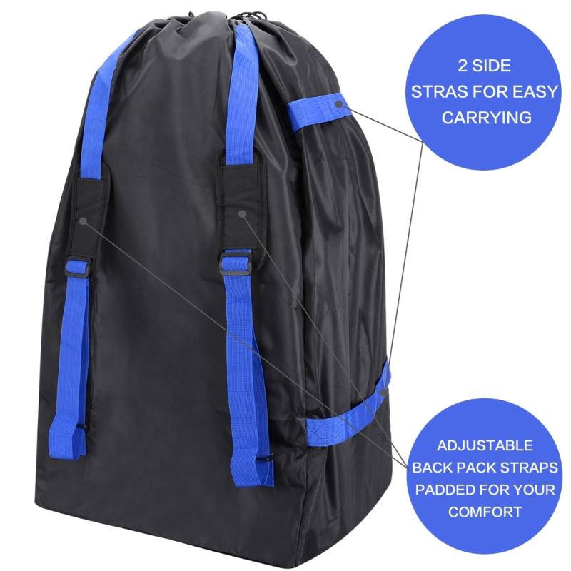 Lightweight Portable Storage Bag For Baby Car Seat Quick Fold 300D Oxford Backpack Enhances Impact Resistance