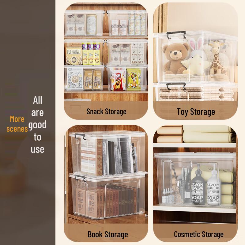 Jiabangshou Transparent Plastic Storage Box