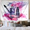 Colorful Lipstick Collection Printed Tapestry, Wall Hanging,Livingroom, dormitory, Large Wall Decor, Fabric Decor Fan Birthday Gifts