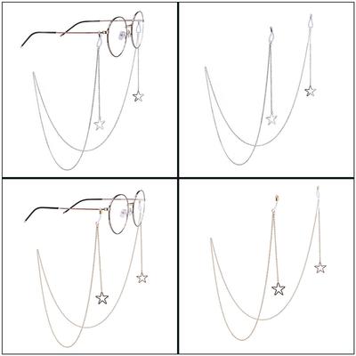 Künstlerische Stern-Brillenkette Elegante Rutschfeste Brillenkette Modische Brillenkette für Frauen und Studenten