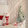 1PC LOZUJOJU Christmas Blackout Curtains Snowman Christmas Tree Pattern Printed Curtains for Bedroom Living Room Balcony Window for Home Decor