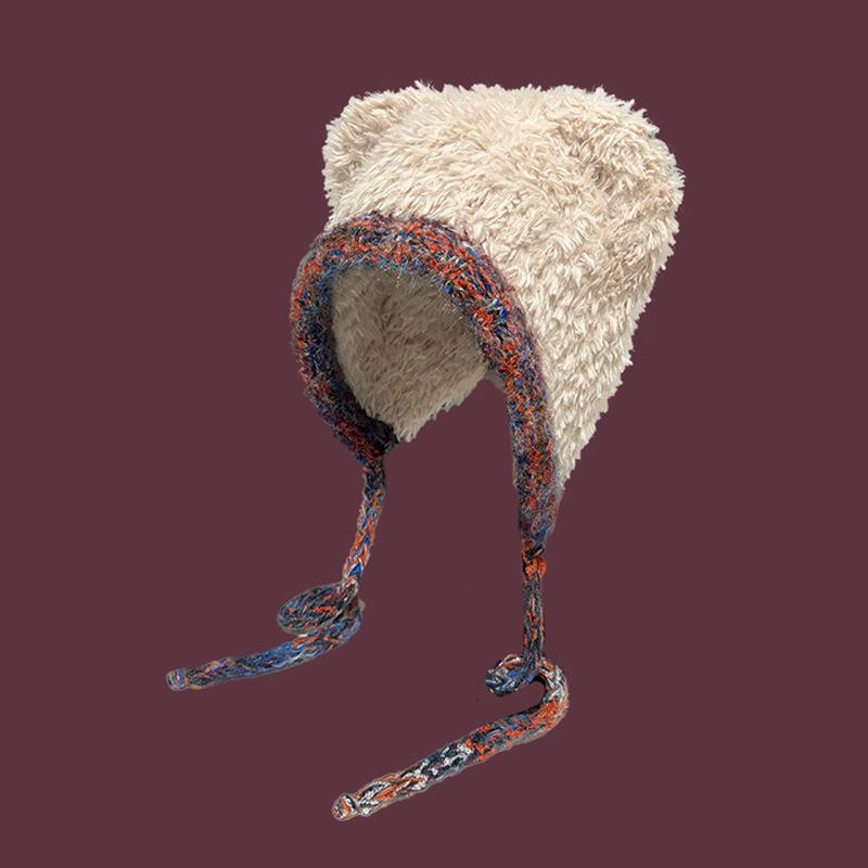 New Stacking Hat Wool Hat Women's Autumn and Winter Lei Feng Cold and Warm Knitted Hat Headgear