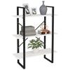 Bookshelf 3 Shelves White 80 X 30 X 105 Cm Solid Pine Wood