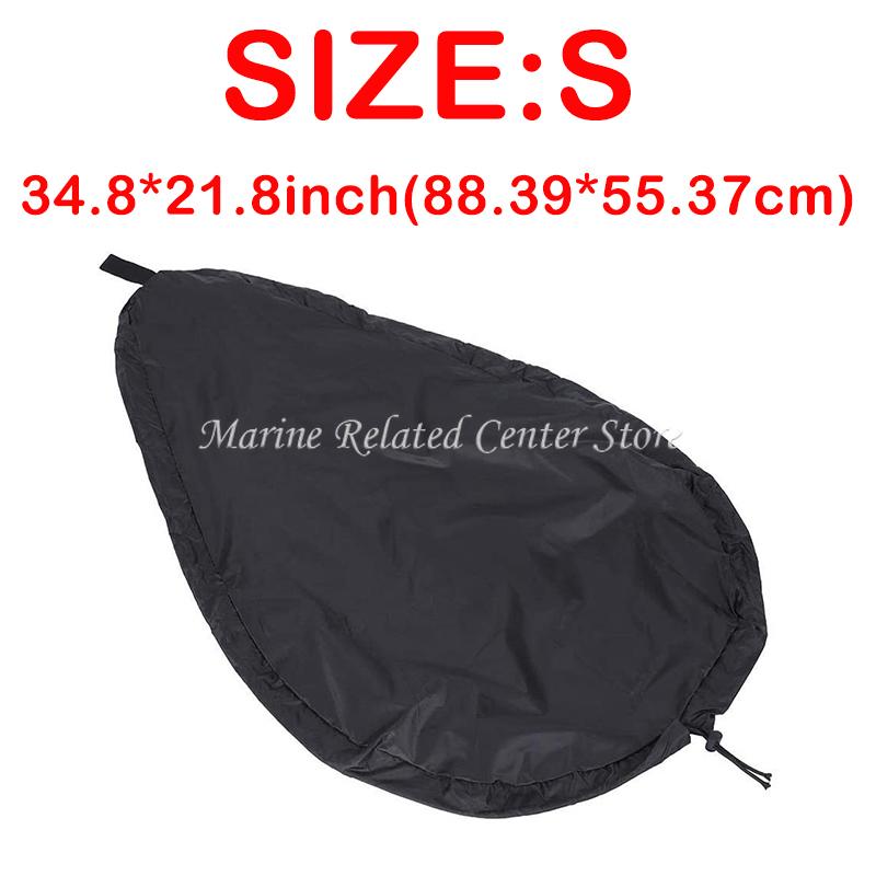 Black / Silver Kayaking Accessories Cockpit Sunscreen Cover Practical Multifunctional Waterproof Cover Cockpit Protection Cover S 34.8x21.8in Black