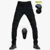 Mens Motorcycle Riding Pants JES-3 Stretchable Protective Jeans Off-Road Cycling Outdoor Use