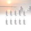 100PCS Bag 14mm Stainless Steel Soft Bait Pin Lure Fishing Spring Fixed Lock Fishing Accessory