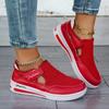 Nuove Scarpe Singole Casual di Taglia Grande per Donna in Primavera ed Estate, Caratterizzate da Suola Piatta, Tessuto Intrecciato Traspirante, Velcro, Rete Casual