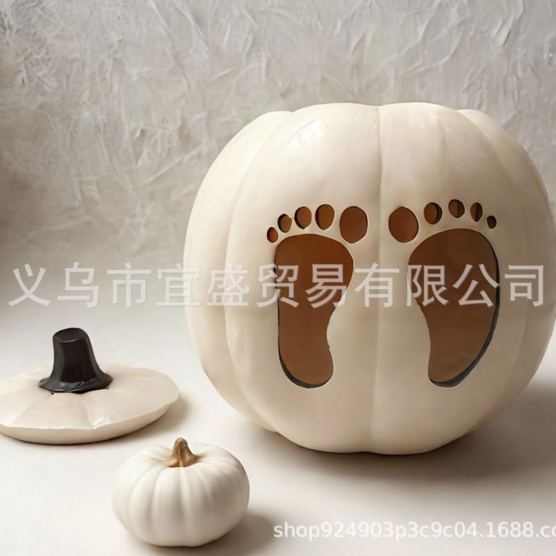 Pumpkin Gender Reveal Decor Baby Shower Party Resin Craft