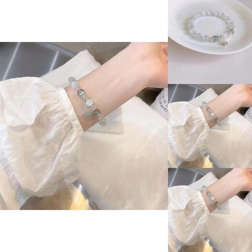 Trendy Cat's Eye Crystal Bracelet For Women Geometric Fashion Commuting Style