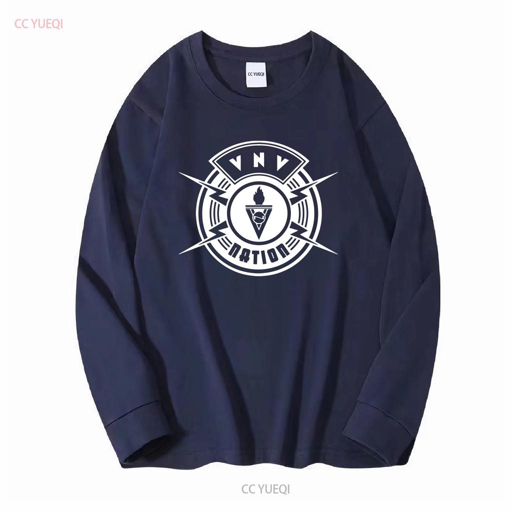 Classic VNV Nation Shirt Funny T 6D157 Long or Short Sleeves Vintage Washed Fashion Streetwear Versatile Unisex Homme Casual