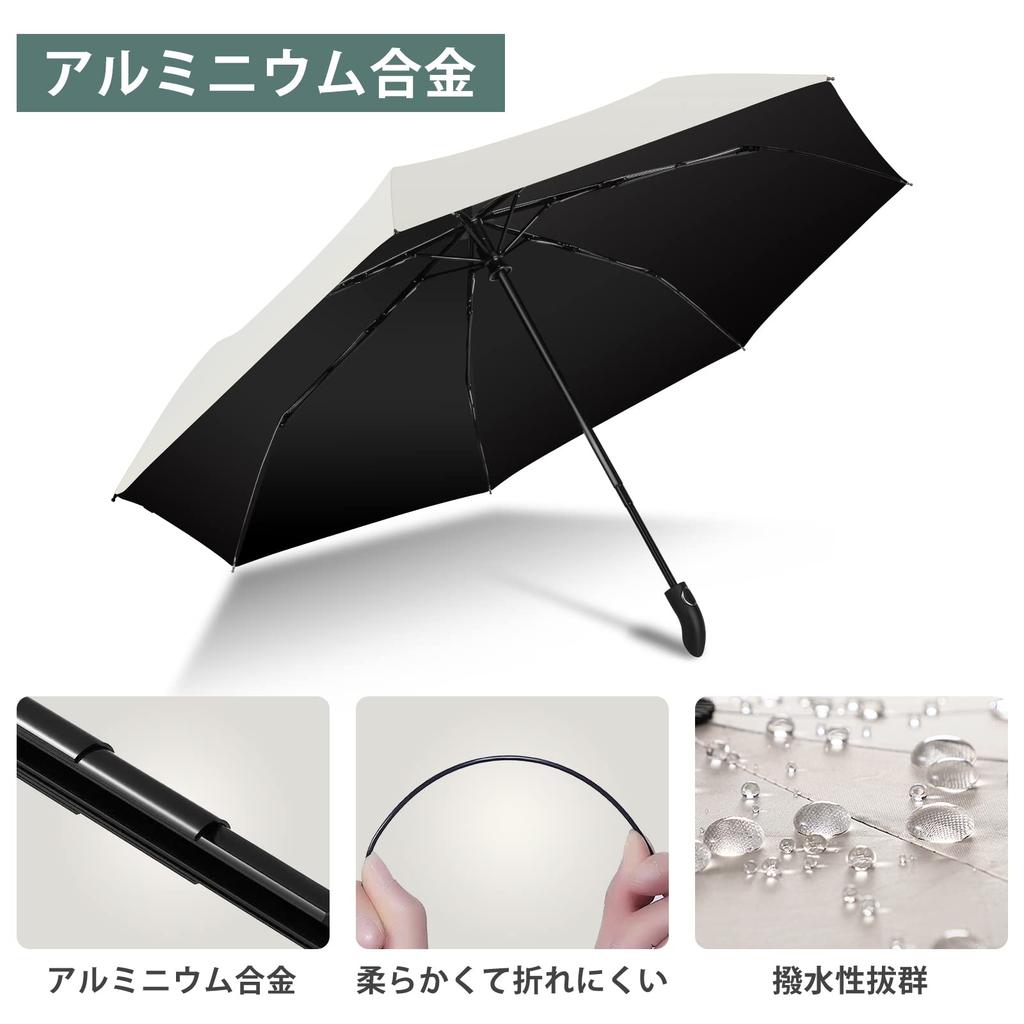 Folding Parasol with UV Complete Light Heat Heatstroke Automatic Suitable for Sun and UV Windproof and Portable for Perfect for Day or Day 100%