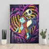 Skull Jack Sally Couple Diamond Painting New Full Diamond Nightmare Before Christmas Themed Handmade DIY Diamond Embroidery Material Pack
