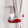 Santa Claus Christmas Curtain Buckle Doll Ornament Merry Christmas Decoration for Home Xmas Gifts New Year
