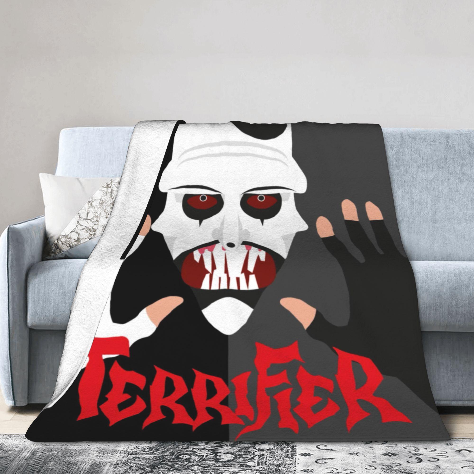 

Terrifier Horror Film Blanket Quality Soft Warm Throw Blanket Winter Child Couch Chair Sofa Bed Novelty Bedspread 30x40in