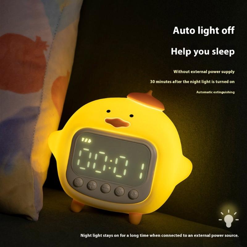 Duck Alarm Clock,Ok to Wake Clock Alarm Clock with Night Light for Kids Bedsides Alarm Clocks Birthday Gift Boys Girls