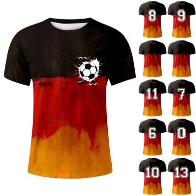 Men's Germany Printed T-Shirt Men's Loose Casual Short Sleeve Top