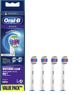 Braun Oral-B 3D White CleanMaximizer Replacement Brush Set (4 Brushes) EB18RB-4 [Parallel Import]