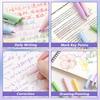 6Colors/Set Press Type Color Gel Pen Color Ink Macaron/Morandi/Retro Color Neutral Pen 0.5mm ST Tip Signing Pen Students Gift