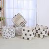 Waterproof Cotton & Linen Storage Basket - Creative, Durable Fabric Square Box for Home Use