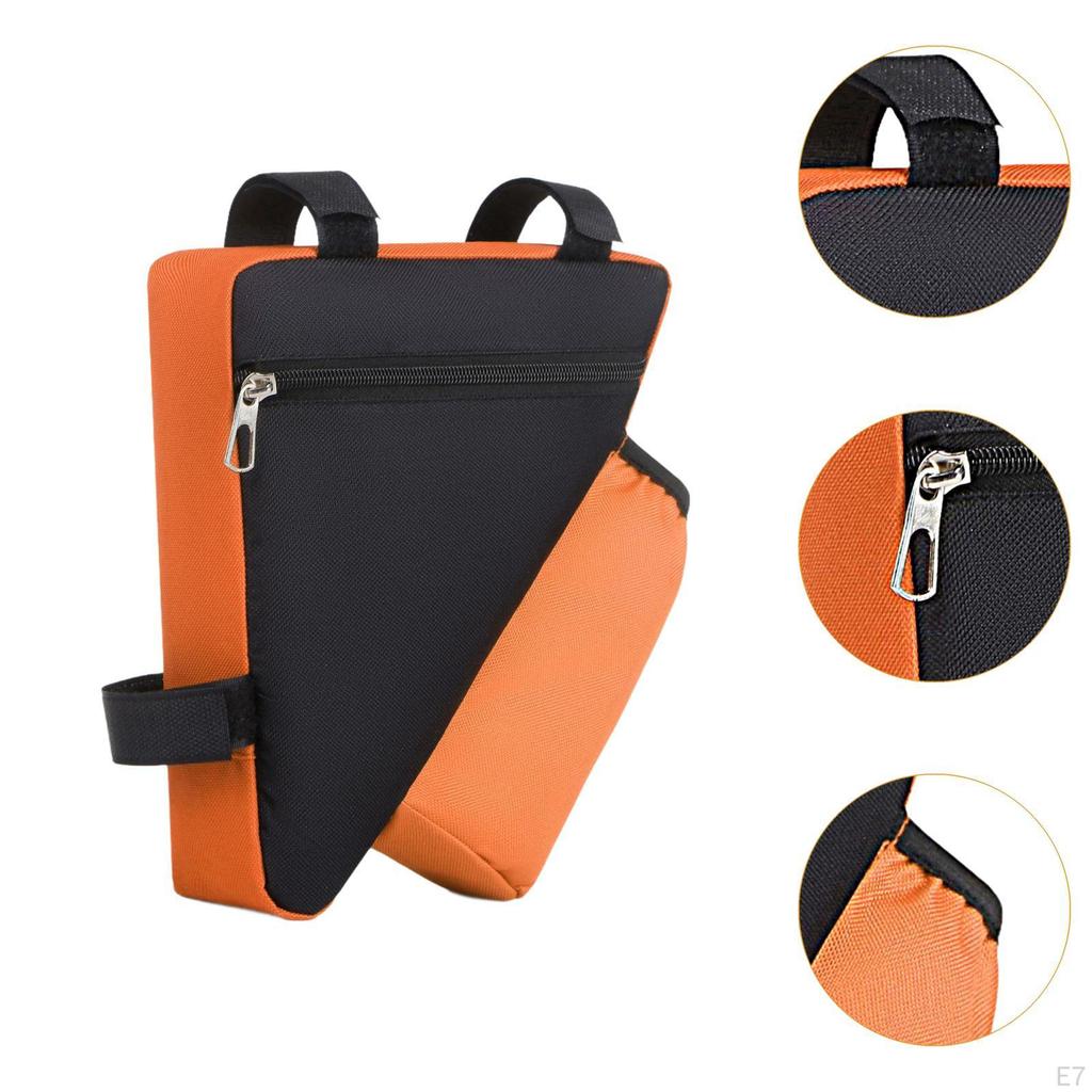 Bicycle Triangle Bag Cycling Pack,Oxford Cloth,Triangle Pouch Sturdy with Water Bottle Holder Top