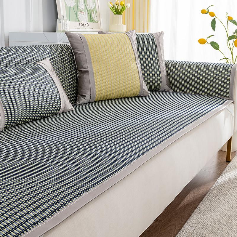 

Летний коврик для диванной подушки, охлаждающий коврик для лета, летняя подушка, ледяной шелковый коврик из ротанга, подушка для сиденья, нескользящий чехол для дивана 80*210