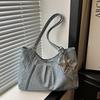 Vintage Pu Tote Bag Casual Students Purse 2026 New Large Capacity Shoulder Bag Polka Dot Zipper Commuting Handbag For Women