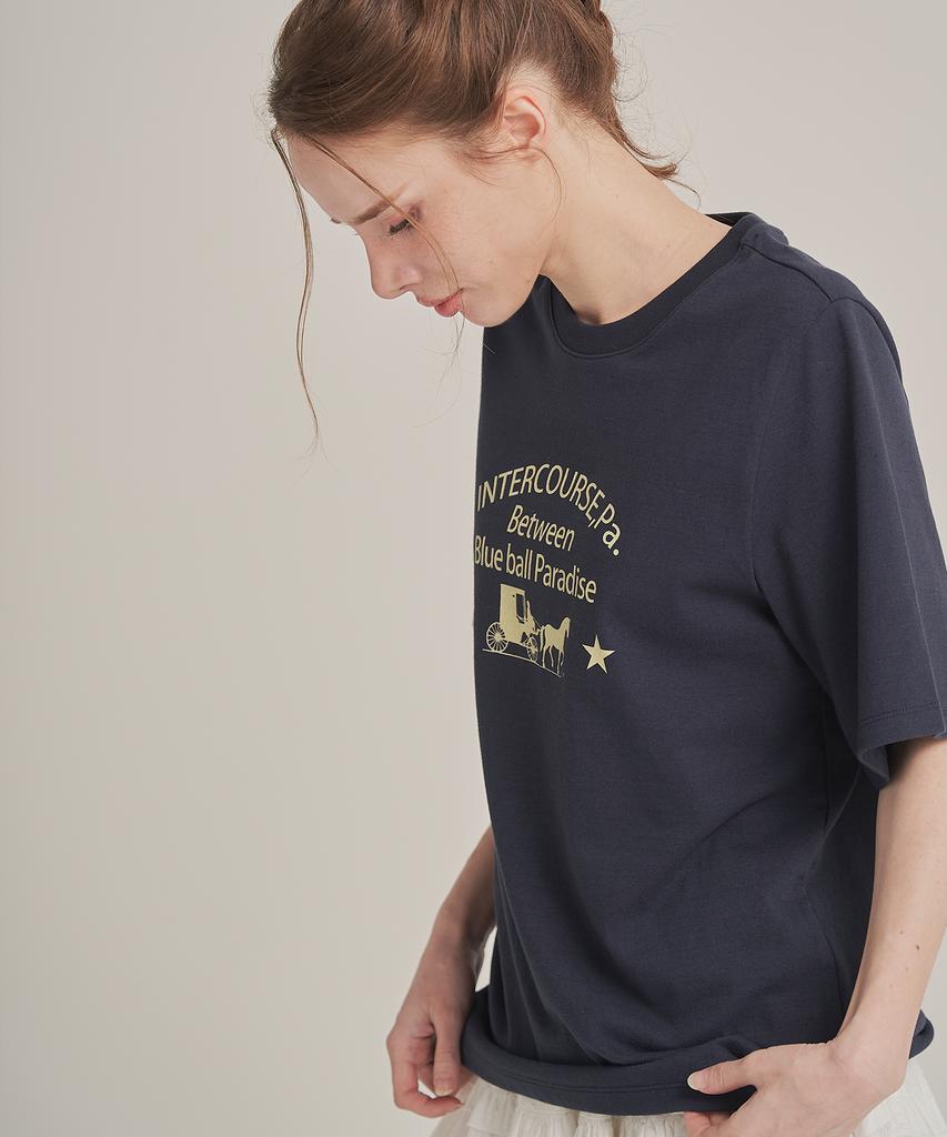Iteoneolmomeonteu Paradise T-Shirt _ Navy