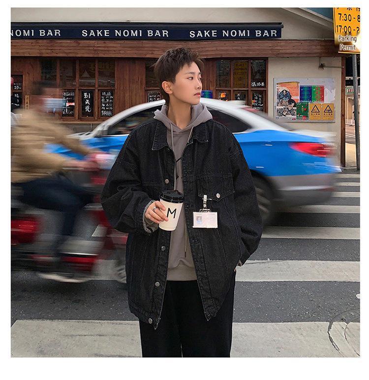 2022 Spring & Autumn Men's Trendy Korean Style Loose Denim Jacket