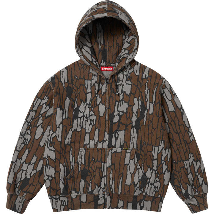 Supreme Work Zip Up Hooded Sweatshirt Camo