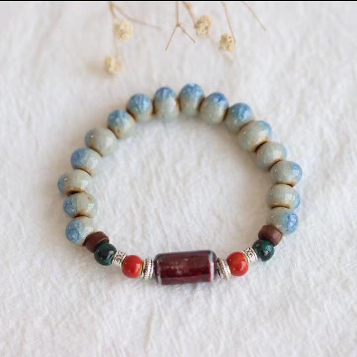 Elegant Ceramic Handcrafted Beaded Bracelet Fashionable And Unique Accessory