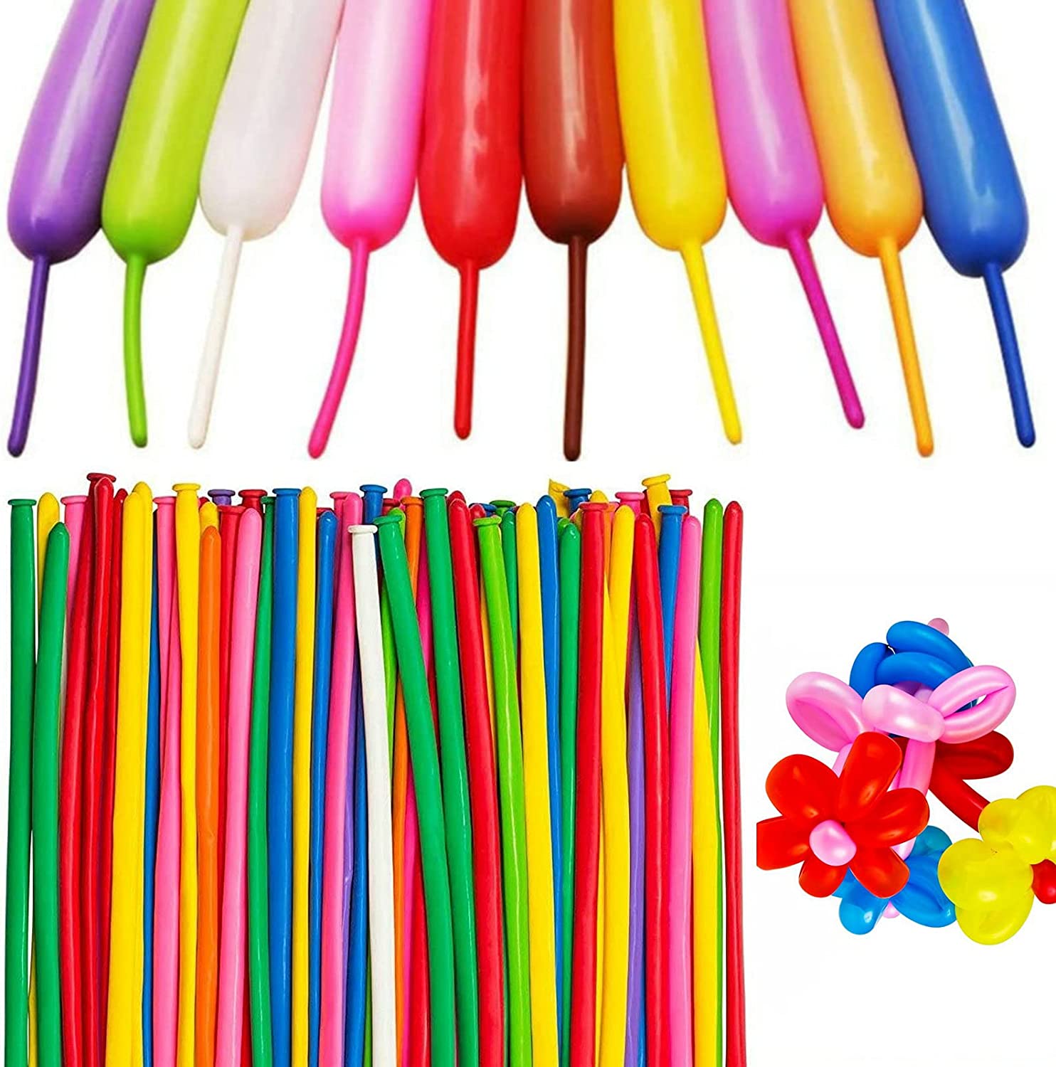 Long Balloons 260 Twisting Balloons Animals Magic Balloons for Birthday Kids Wedding Party Supply 100pcs Per Pack