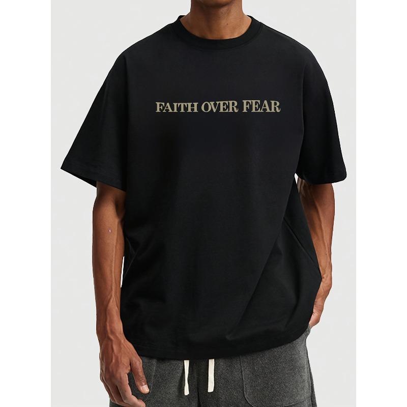 European Sizes Men's Summer Short Sleeve T-Shirt with - Alphabet Print - Casual Round Neck Breathable Top for Hot Weather, Casual Attire