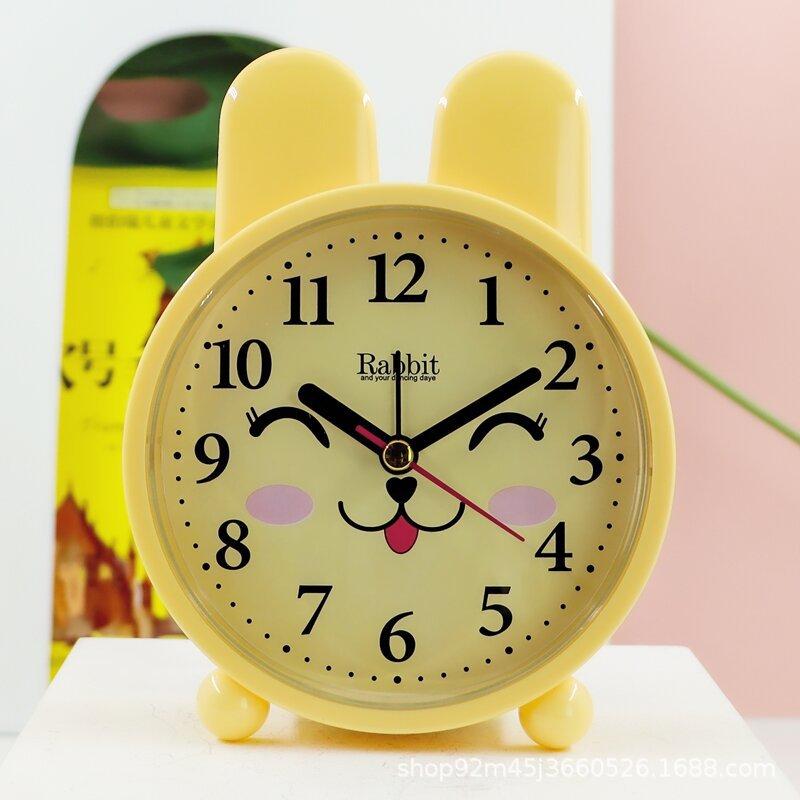 Supply Student Children Cartoon Alarm Clock Simple Fashion Silent Bedside Get Up Learning Clock