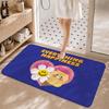 Trendy Art Motif w-wiggle wiggle Floor Mat Non-Slip Absorbent Floor Mat Decorative Rug for Home Bathroom Bedroom Entryway