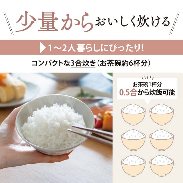 Zojirushi Rice Cooker 3 Cups IH Type Super Cooking Stainless Steel Brown NP-GL05-XT