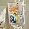 DIY Diamond Painting Bambi and Her Companions Cross Stitch Kit Mosaic Art Diamond Painting Full Circle Diamond Home Decoration