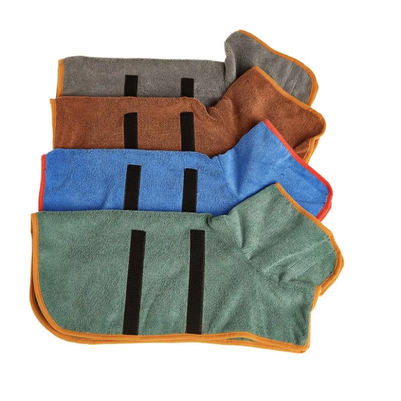 Quick-Dry Pet Bathrobe: Breathable, Absorbent Full-Body Wrap for All Seasons