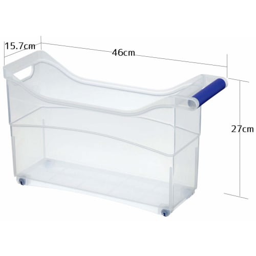 Inomata Chemical Under-Sink Storage with Casters, Clear, 1230