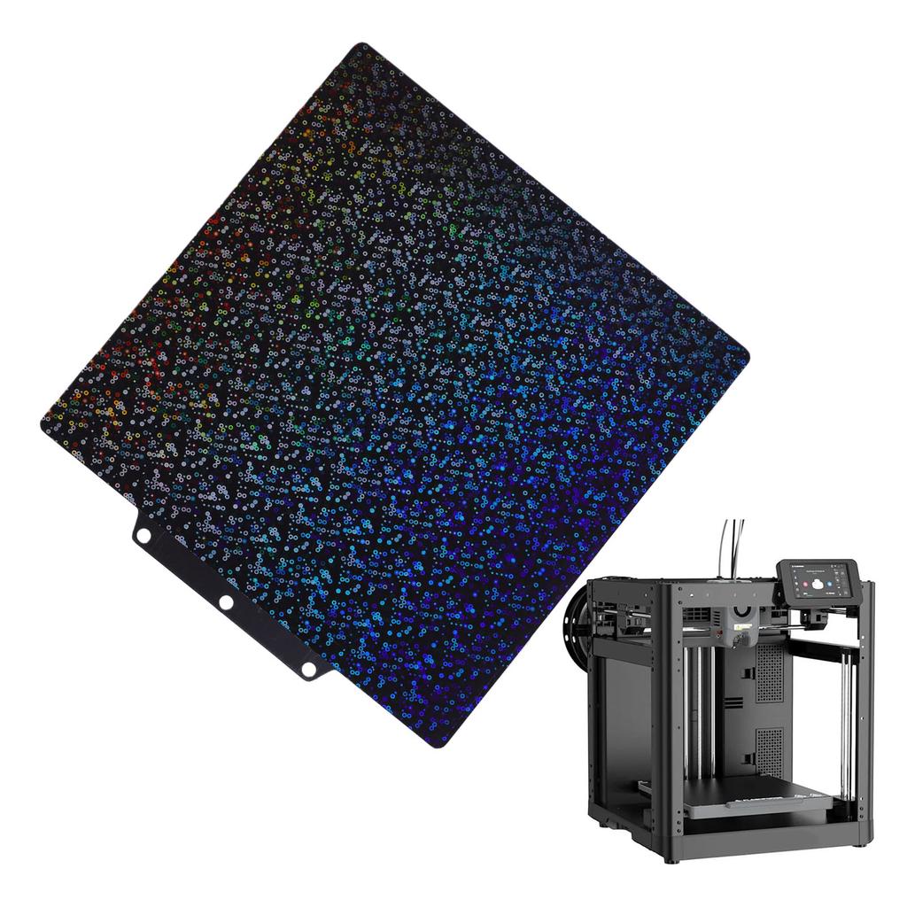 PEY Build Plate Fit for     5M 5X 3D Printer 235x235mm     and Fragment Pattern Double Sided Build Sheet