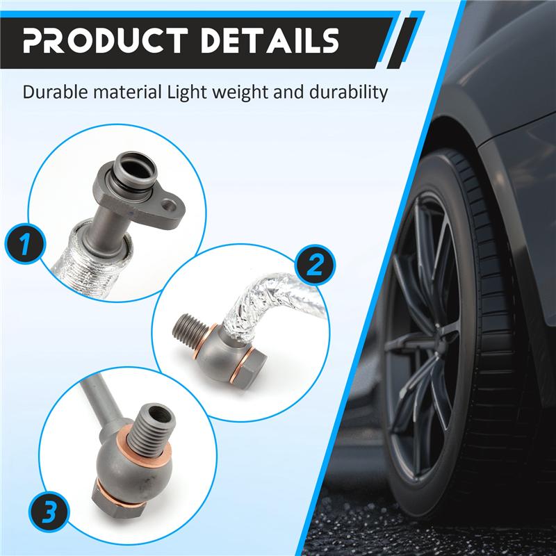 L10A Schmierölleitung Turbo Ladedrucker Ölrohranschluss 037979 037956 Rücklaufleitung Für 308 408 RCZ 3008 508 Citroen C4 C5 DS