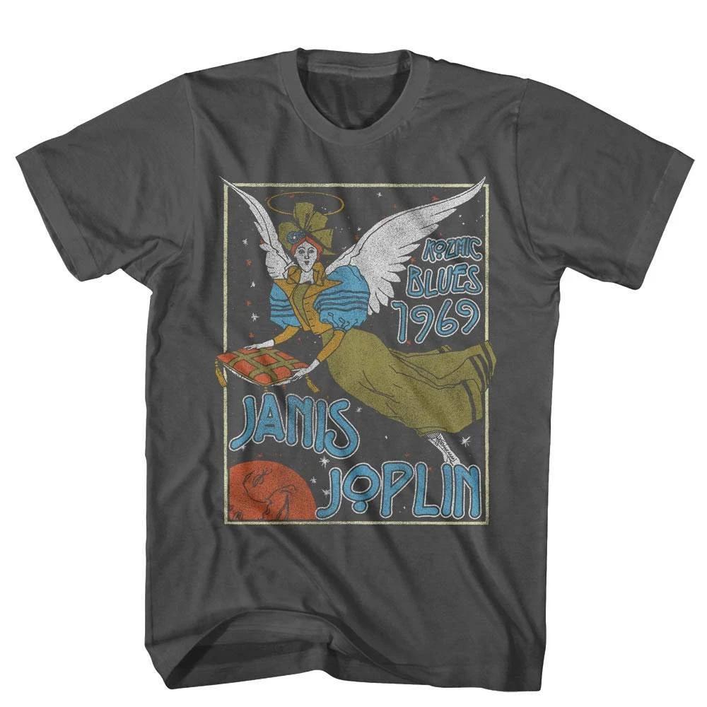 Janis Joplin Kozmic Blues Angel Men s T Shirt S