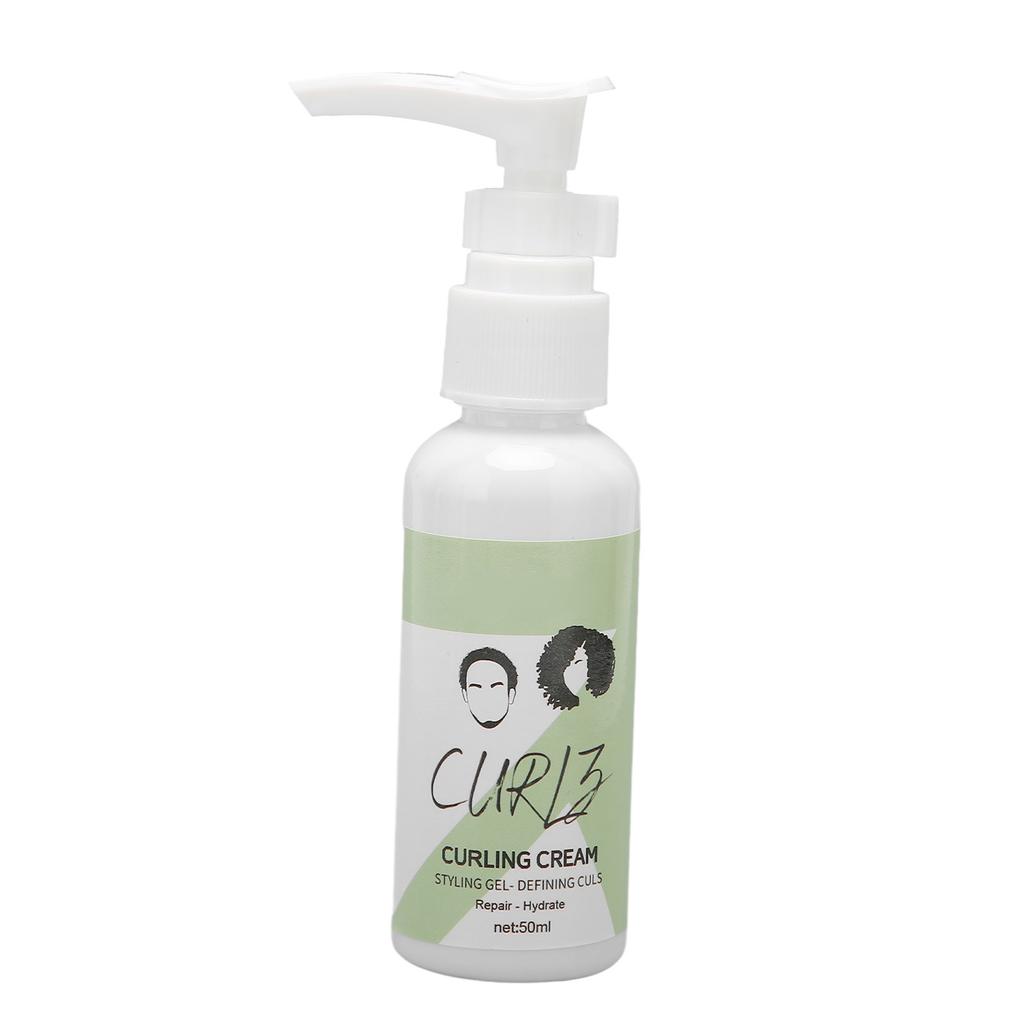 Curl Hair Defining Cream Moisturizing Smoothing Enhance Thickness Fluffy Hair Styling Gel 50ml