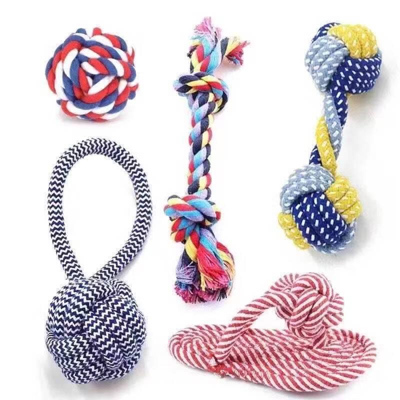 Jiemengzhe Durable Cotton Rope & Teething Dog Chew Toys