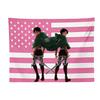 Attack On Titan Eren  Levi Pink American Flag Tapestry Anime Fan Merch Wall Hanging for Bedroom Living Room Flat Print Decor